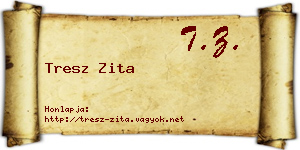 Tresz Zita névjegykártya