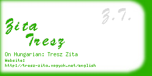 zita tresz business card
